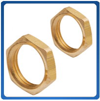 M19x1mm Low Profile Thin Panel Brass Nut For Switches Locks Buttons etc 