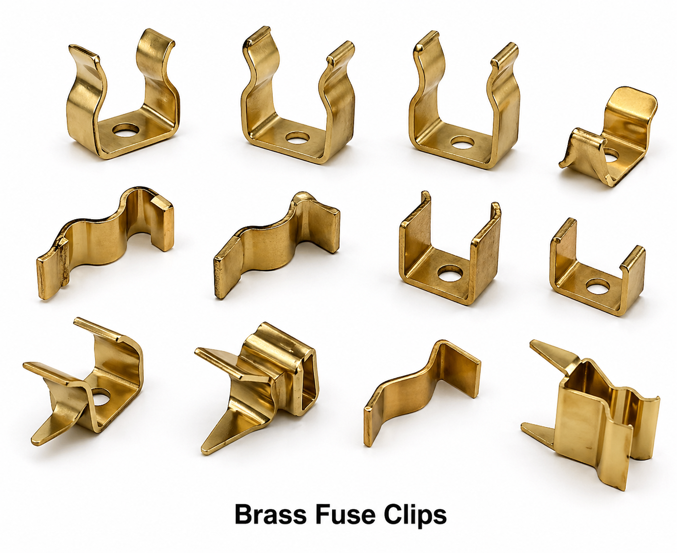 Brass Fuse Clips