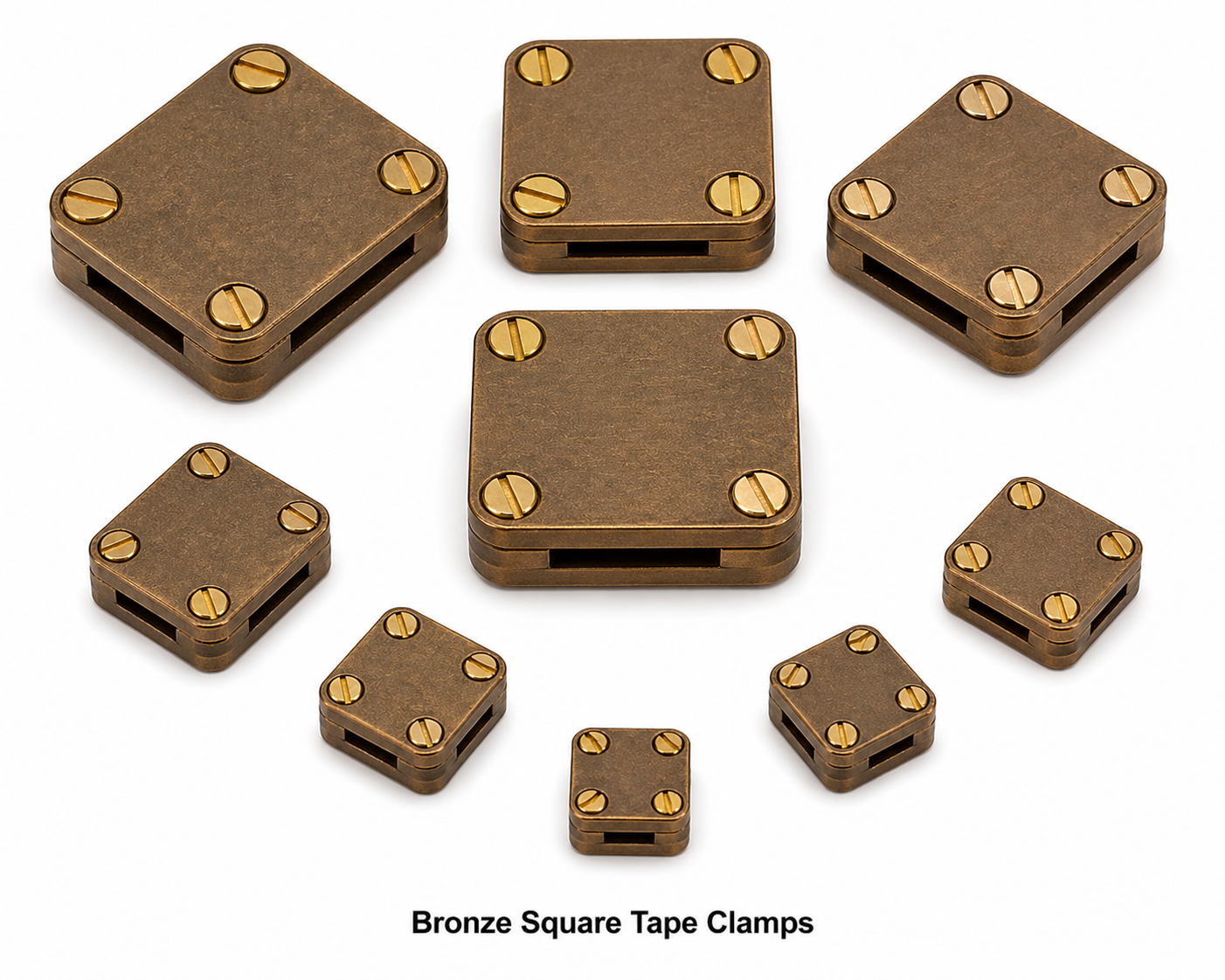 Bronze Square Tape Clamps
