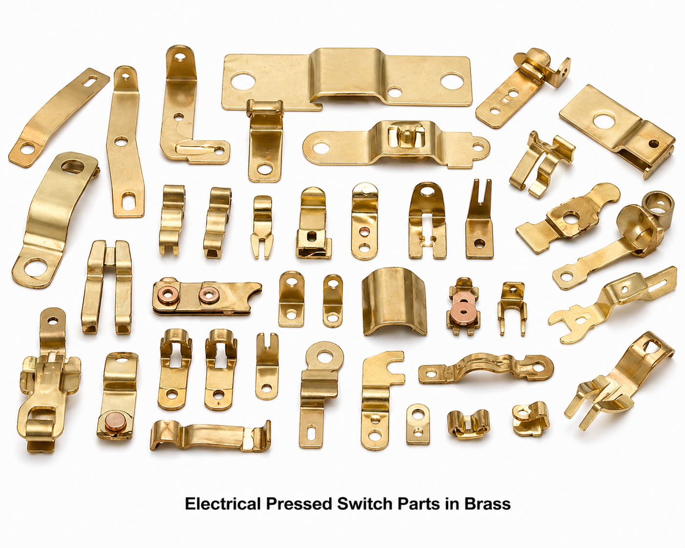 Electrical Pressed Switch Parts in Brass
