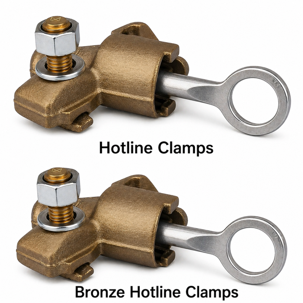 Hotline clamps, India hotline clamps manufacturers, Bronze Hotline clamps,