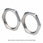 Brass Conduit Lock Nuts, Brass Lock Nuts Nickel Plated