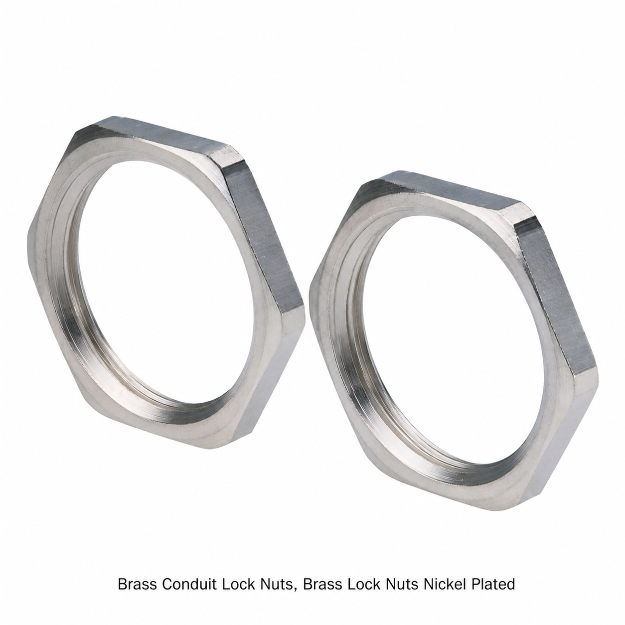 Brass Conduit Lock Nuts, Brass Lock Nuts Nickel Plated