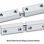 Brass Panel Board Hinges-Chrome Plated