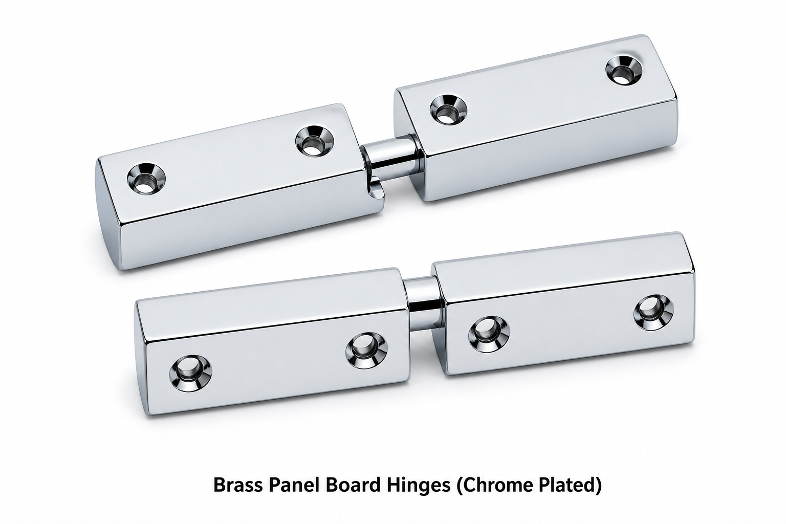 Brass Panel Board Hinges-Chrome Plated 