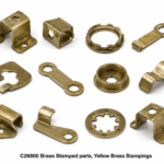 C26800 Brass Stamped parts , Yellow Brass Stampings