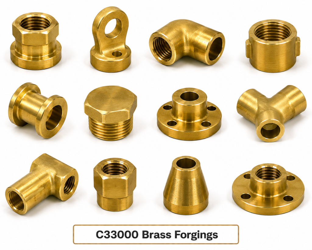 C33000 Brass Forgings