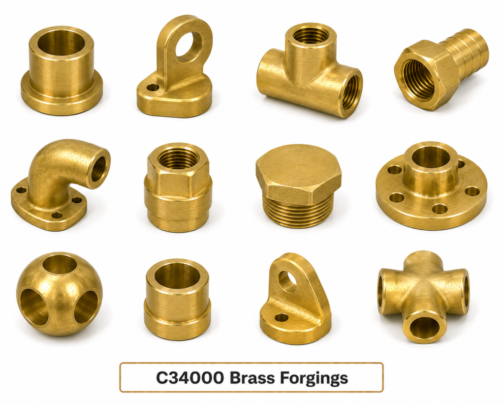 C34000 Brass Forgings