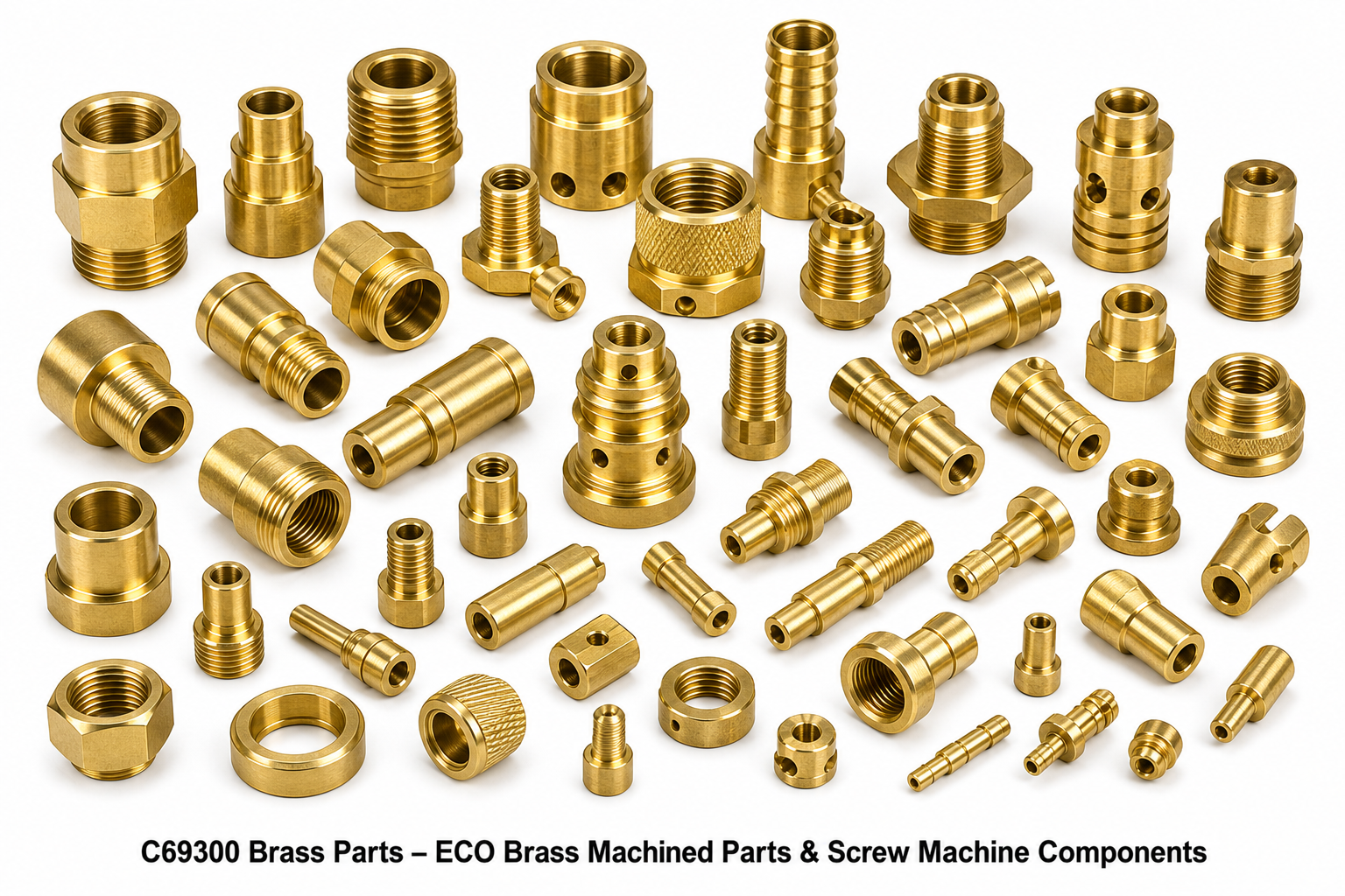 C69300 Brass Parts – ECO Brass Machined Parts & Screw Machine Components
