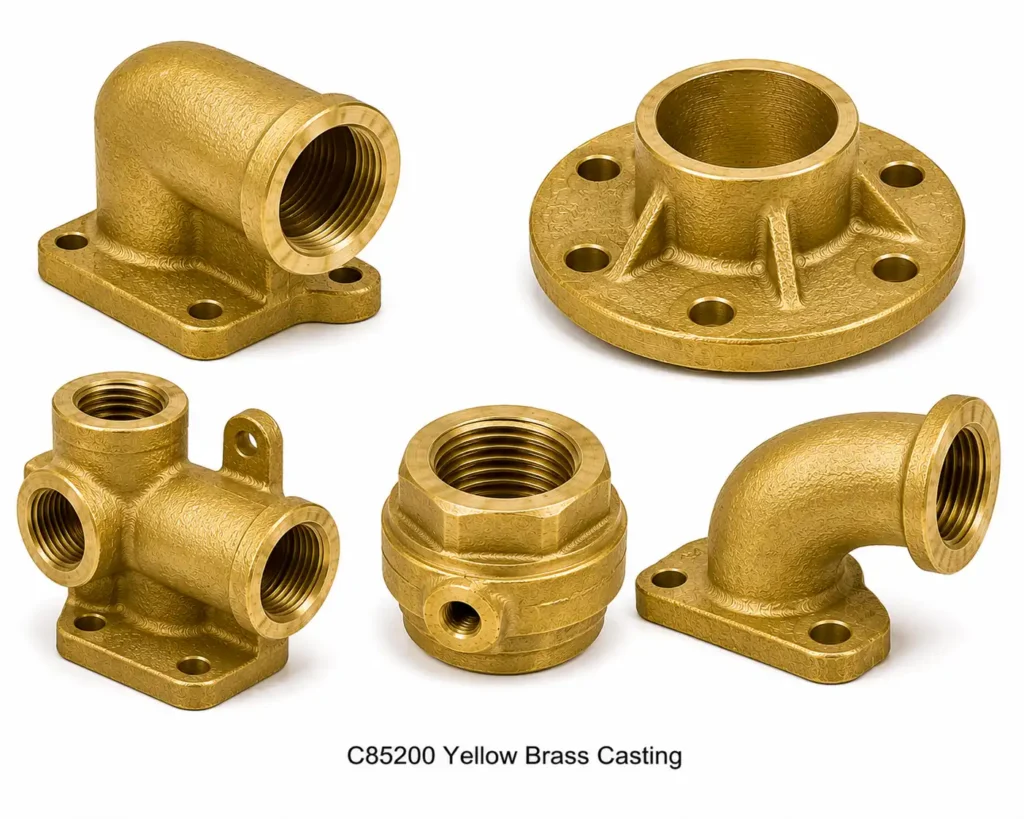 C85200-Yellow-Brass-Casting