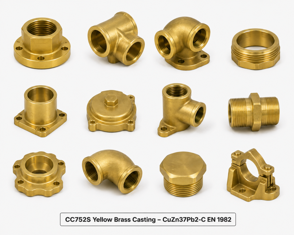 CC752S Yellow Brass Casting – CuZn37Pb2-C EN 1982