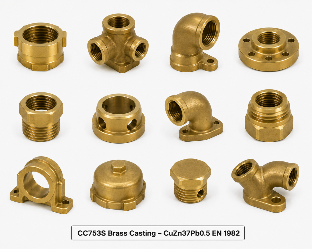 CC753S Brass Casting – CuZn37Pb0.5 EN 1982