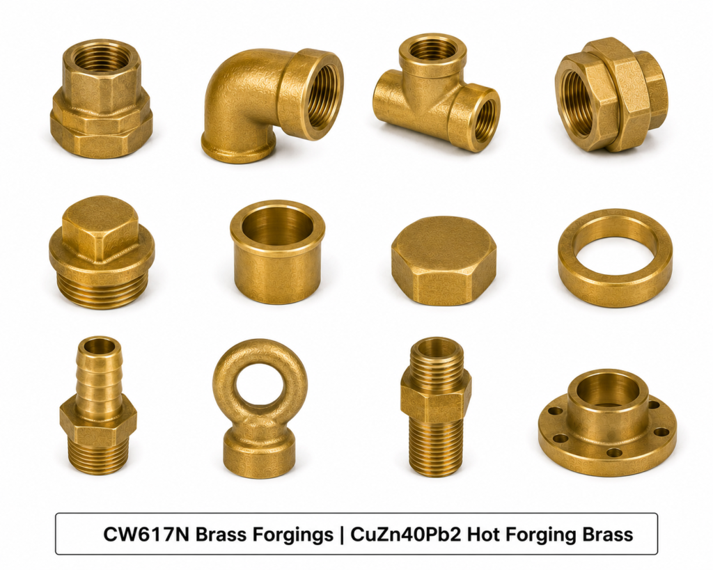 CW617N Brass Forgings CuZn40Pb2 Hot Forging Brass 