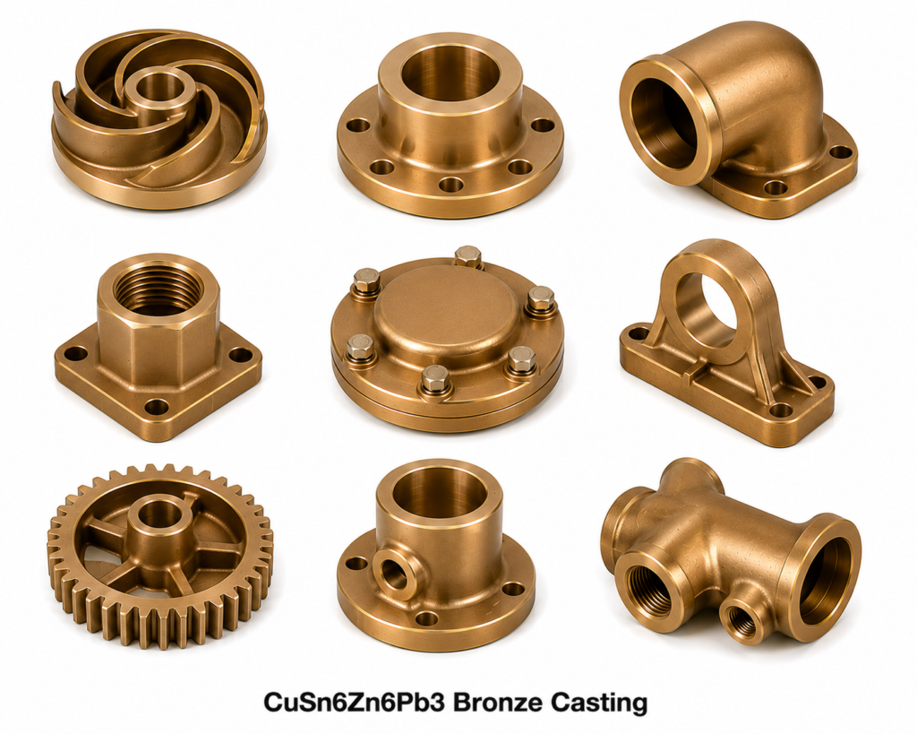 CuSn6Zn6Pb3 Bronze Casting