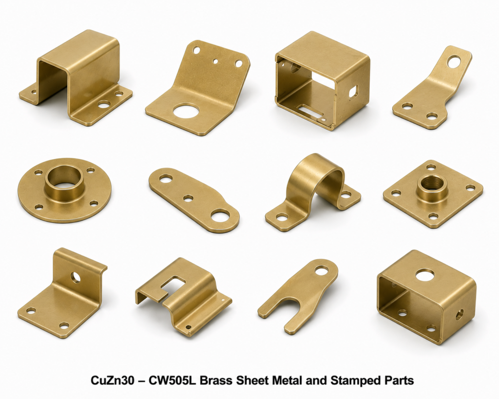 CuZn30 – CW505L Brass Sheet Metal and Stamped Parts