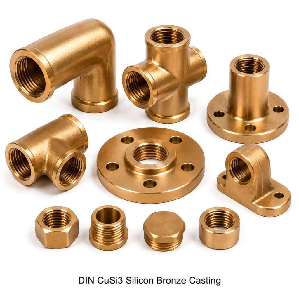 DIN CuSi3 Silicon Bronze Casting

