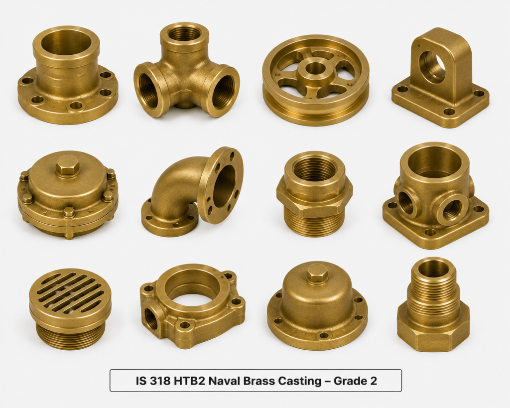 IS 318 HTB2 Naval Brass Casting – Grade 2 