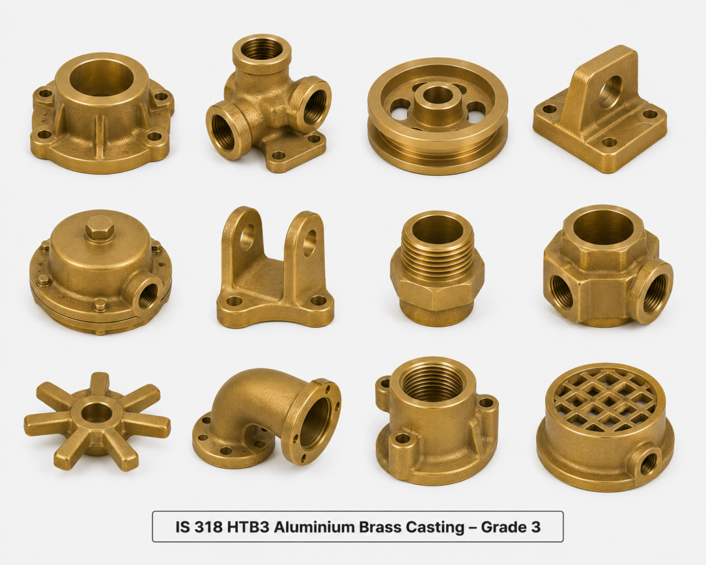 IS 318 HTB3 Aluminium Brass Casting – Grade 3 