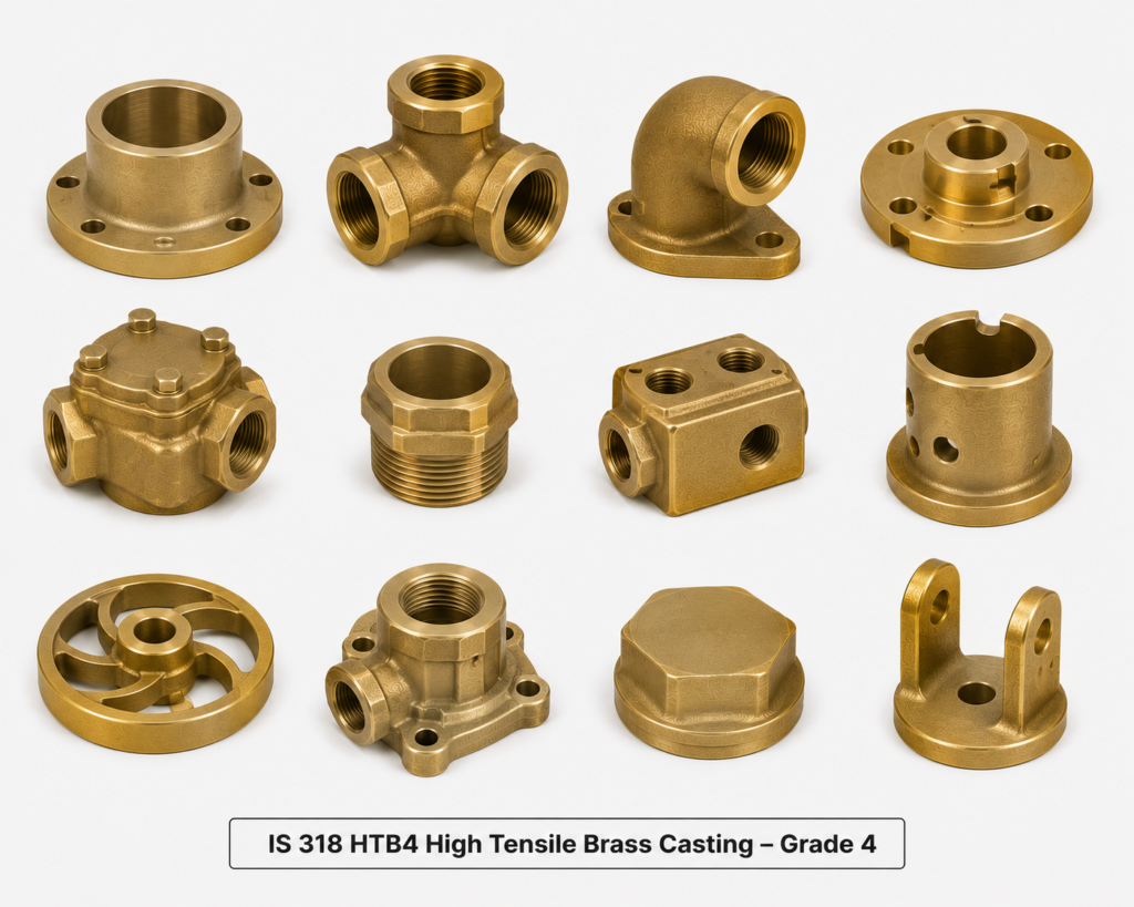 IS 318 HTB4 High Tensile Brass Casting – Grade 4 