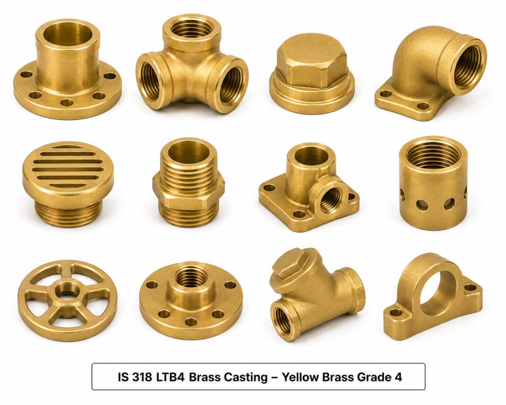 IS 318 LTB4 Brass Casting – Yellow Brass Grade 4 