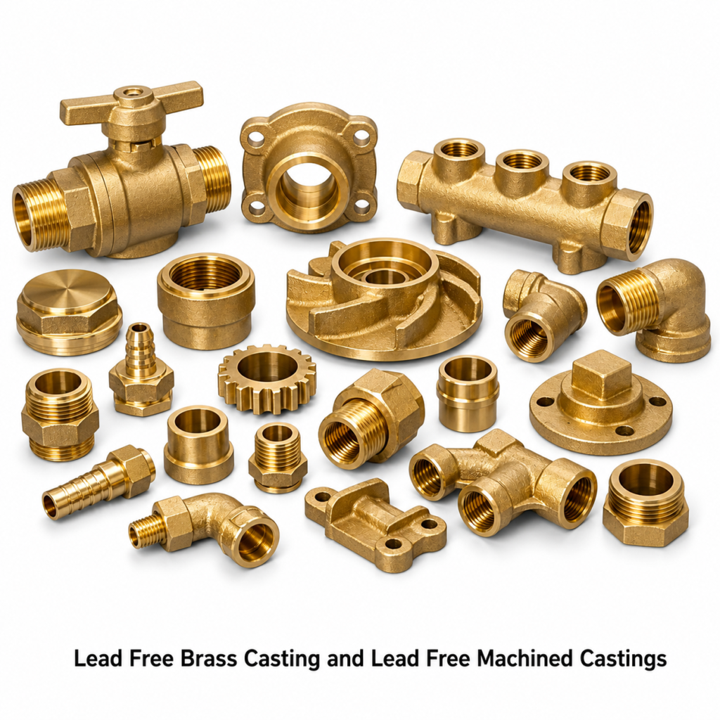 Lead Free Brass Casting and Lead Free Machined Castings