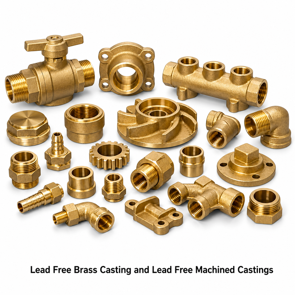 Lead Free Brass Casting and Lead Free Machined Castings