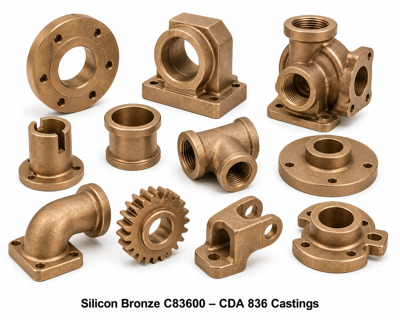 Silicon Bronze C83600 – CDA 836 Castings