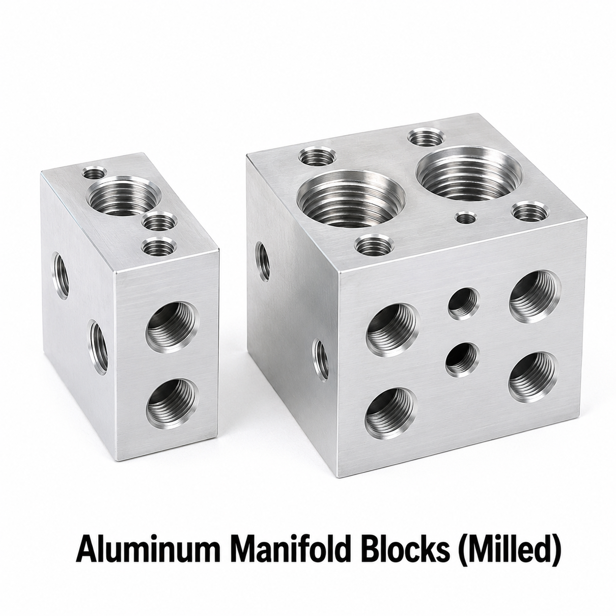 Aluminum Manifold Blocks (Milled)