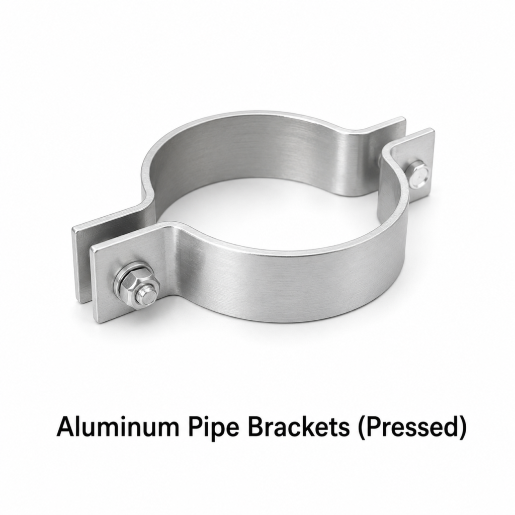 Aluminum Pipe Brackets (Pressed)
