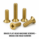 Brass Flat Head Machine Screws – Brass CSK Head Screws