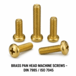 Brass Pan Head Machine Screws – DIN 7985 / ISO 7045