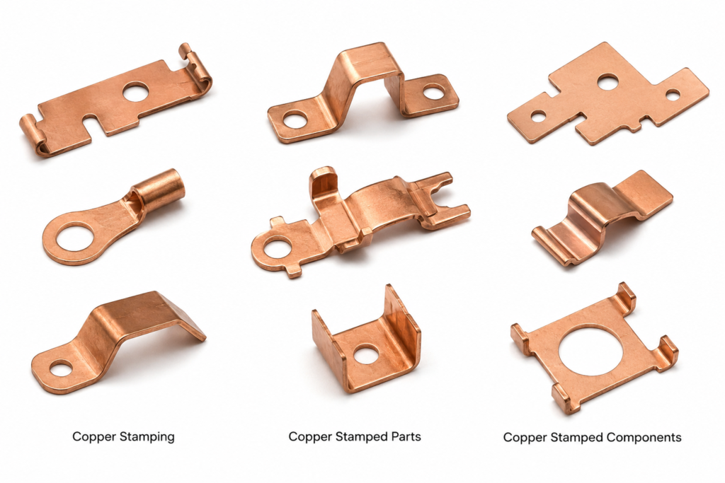 Copper Stamping, Copper stamped parts, Copper Stamped Components