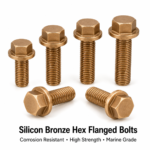 Silicon Bronze Hex Flanged Bolts